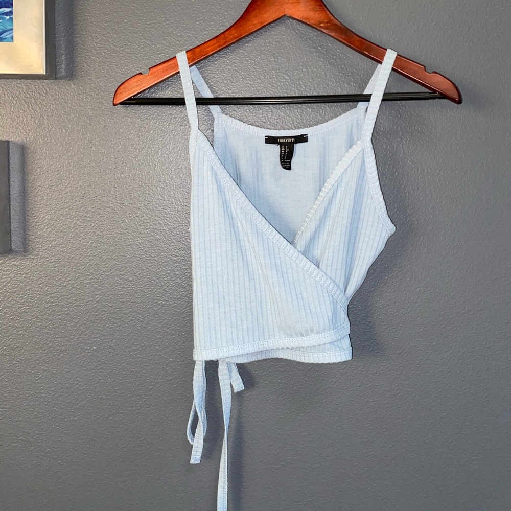 Deep v crop top
